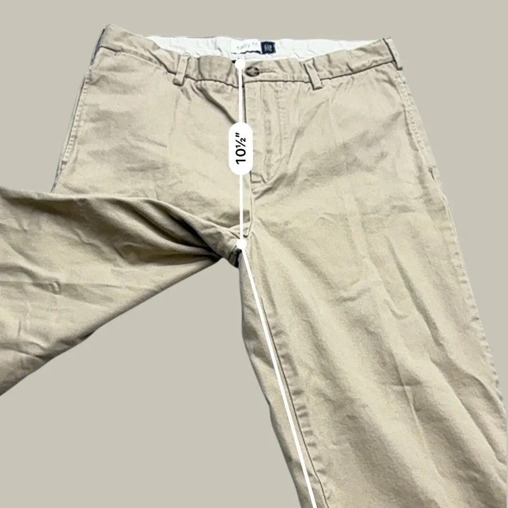 Gap Kids Easy Fit Chino Pants Khaki Tan Size 14 Husky Cotton Twill 303031